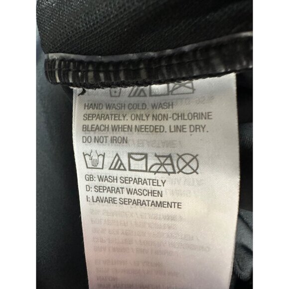 Denim & Co. Beach Regular Sweetheart Twist Front Swim Dress 14 Black Beach Pool - Picture 14 of 16